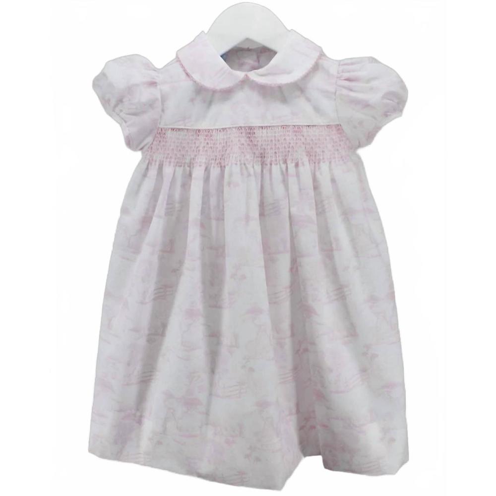 NEW CHARMING LITTLE ONE girls springtime valentina dress in precious pink